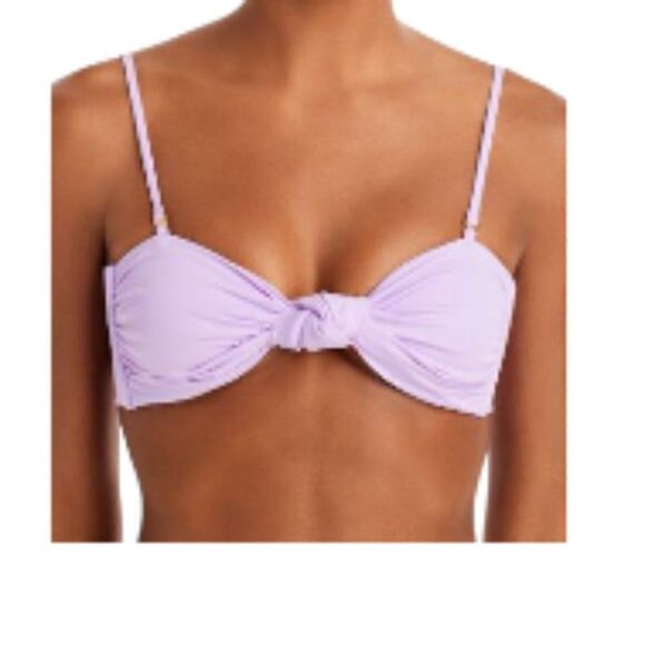 Agua Bendita Lucille Swim Top Lilac Medium NWT - Picture 1 of 2